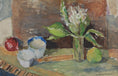 Load image into Gallery viewer, Swedish Vintage Mid Century Art Still Life Oil Painting