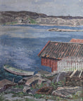 Load image into Gallery viewer, Mid Century Seascape Oil Painting By T Torstensson From Sweden