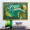Load image into Gallery viewer, Mid Century Original Abstract Oil Painting from Sweden By E Persson