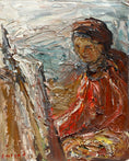 Load image into Gallery viewer, Mid Century Original Vintage Oil Painting from Sweden