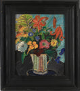Load image into Gallery viewer, Swedish Vintage Mid Century Art Still Life Oil Painting