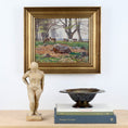 Load image into Gallery viewer, Mid Century Original Landscape Oil Painting by R Nielsen
