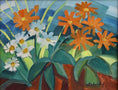 Load image into Gallery viewer, Mid Century Vintage Original Floral Oil Painting from Sweden