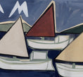 Load image into Gallery viewer, Mid Century Original Sailboat Painting From Sweden 1961