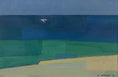 Load image into Gallery viewer, Mid Century Art Coastal Oil Painting from Sweden 1952