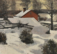 Load image into Gallery viewer, Original Winterscape Oil Painting From Sweden