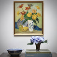 Load image into Gallery viewer, Mid Century Floral Still Life from Sweden 1944