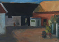 Load image into Gallery viewer, Vintage Farm Oil Painting by T Nilsson from Sweden