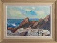 Load image into Gallery viewer, Vintage Coastal Painting by T Nilsson from Sweden