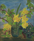 Load image into Gallery viewer, Vintage Art Still Life of Daffodils Original Oil Painting From Sweden