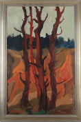 Load image into Gallery viewer, Vintage Art Room Original Landscape Oil Painting by G Turèn Sweden