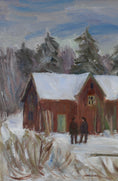 Load image into Gallery viewer, Mid Century Vintage Winterscape From Sweden by Ivars 1965