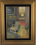 Load image into Gallery viewer, Vintage Art Room Original Interior Painting from Sweden