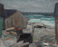 Load image into Gallery viewer, Vintage Mid Century Seascape Oil Painting By C Berndtsson Sweden