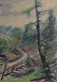 Load image into Gallery viewer, RESERVED RL Mid Century Original Landscape Oil Painting From Sweden