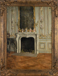 Load image into Gallery viewer, Vintage Art Room Original Interior Oil Painting from Sweden 1895