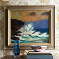 Load image into Gallery viewer, Vintage Coastal Painting by from Sweden by E Larsson 1958