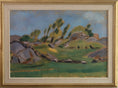 Load image into Gallery viewer, Mid Century Original Landscape Oil Painting From Sweden M Larsson