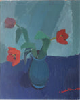 Load image into Gallery viewer, Mid Century Original Still Life Oil Painting of Tulips From Sweden