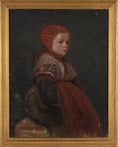 Load image into Gallery viewer, Vintage Art Room Girl's Portrait Sweden