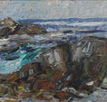 Load image into Gallery viewer, Vintage Art Coastal Oil Painting from Sweden