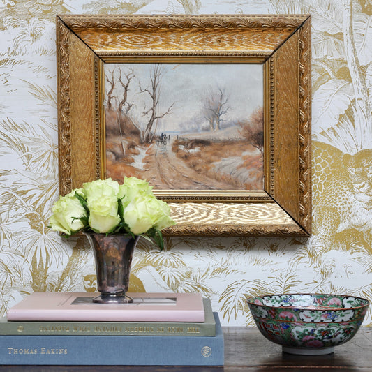 Original Vintage Landscape Oil Painting from Sweden