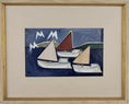 Load image into Gallery viewer, Mid Century Original Sailboat Painting From Sweden 1961