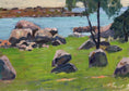 Load image into Gallery viewer, Mid Century Original Landscape Oil Painting From Sweden