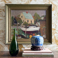 Load image into Gallery viewer, Mid Century Original Oil Painting From Sweden By Eskil Skans