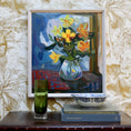 Load image into Gallery viewer, Colorful Mid Century Original Still Life Oil Painting From Sweden