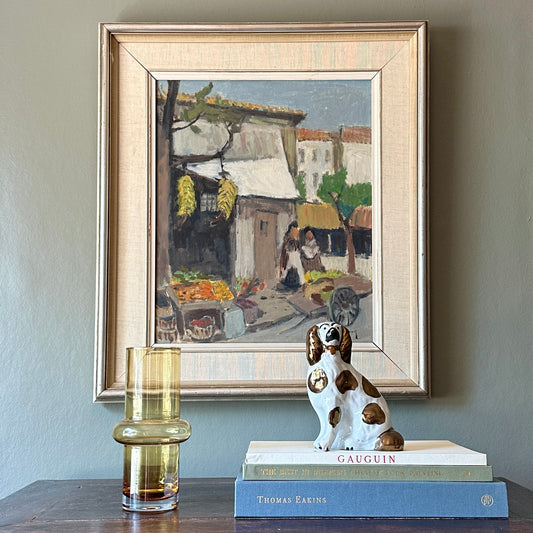 Mid Century Oil Painting From Sweden by G Isaksson