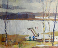 Load image into Gallery viewer, Mid Century Original Oil Painting From Sweden By G Sandberg