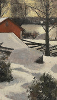 Load image into Gallery viewer, Original Winterscape Oil Painting From Sweden