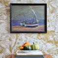 Load image into Gallery viewer, Mid Century Original Coastal Oil Painting From Sweden