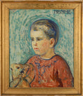 Load image into Gallery viewer, Vintage Art Room Antique Oil Portrait Sweden