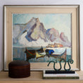 Load image into Gallery viewer, Mid Century Original Oil Painting From Sweden by K Norman