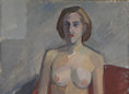 Load image into Gallery viewer, Vintage Figurative Oil Painting by K Hanqvist from Sweden