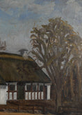 Load image into Gallery viewer, Original Vintage Farmhouse Oil Painting from Sweden