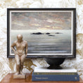 Load image into Gallery viewer, Mid Century Original Coastal Oil Painting From Sweden