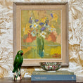 Load image into Gallery viewer, Vintage Mid Century Still Life Oil Painting By Grandin Sweden