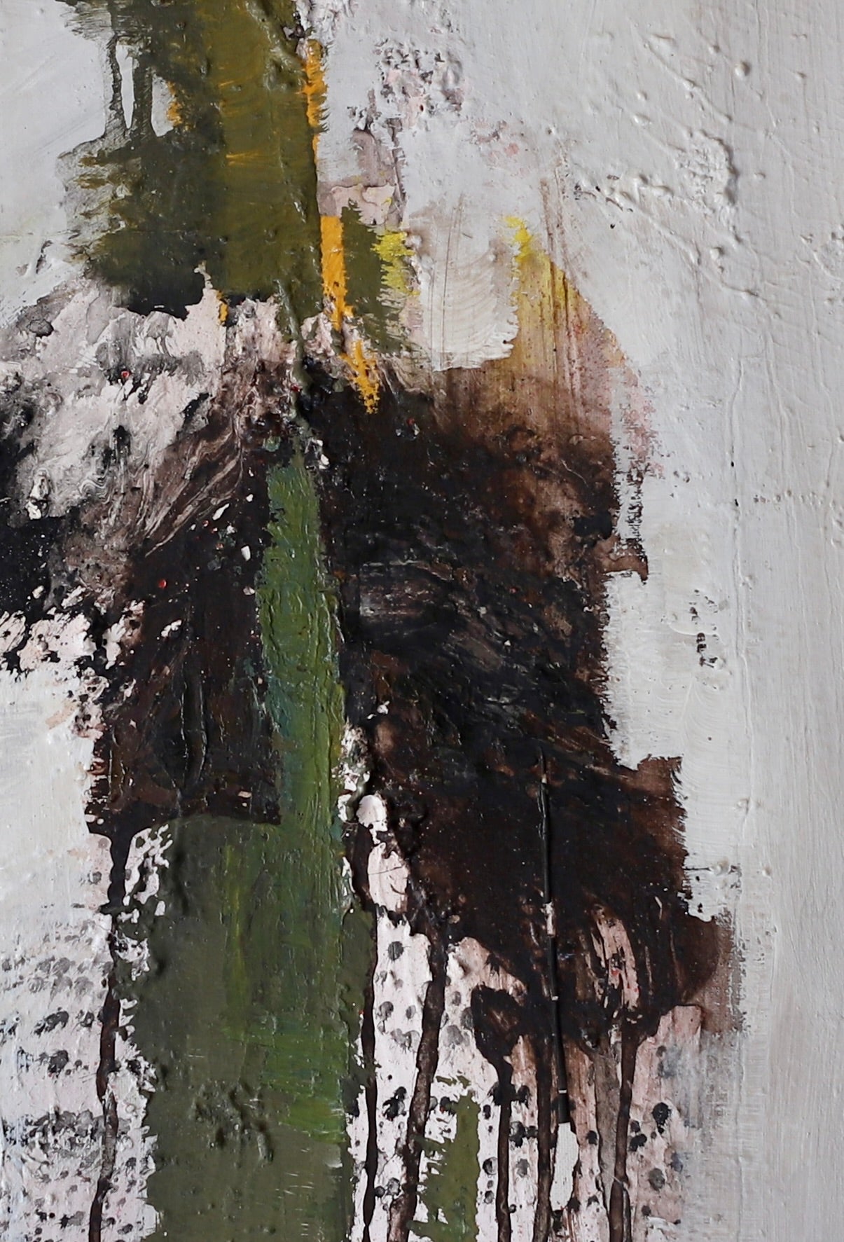 Mid Century Abstract Oil Painting From Sweden