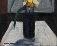 Load image into Gallery viewer, Vintage Art Still Life of Daffodils Original Oil Painting From Sweden