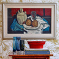 Load image into Gallery viewer, Vintage Art Room Mid Century Original Still Life Oil Painting from Sweden