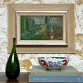 Load image into Gallery viewer, Vintage Mid Century Cityscape Oil Painting From Sweden by L Herder