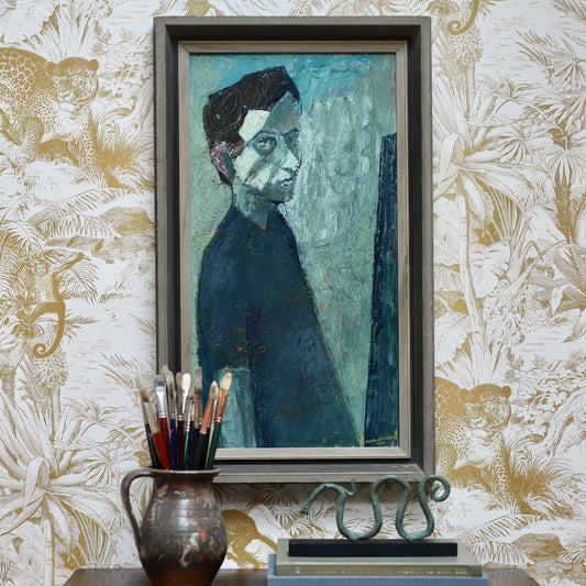 Vintage Art Room Artist Portrait from Sweden