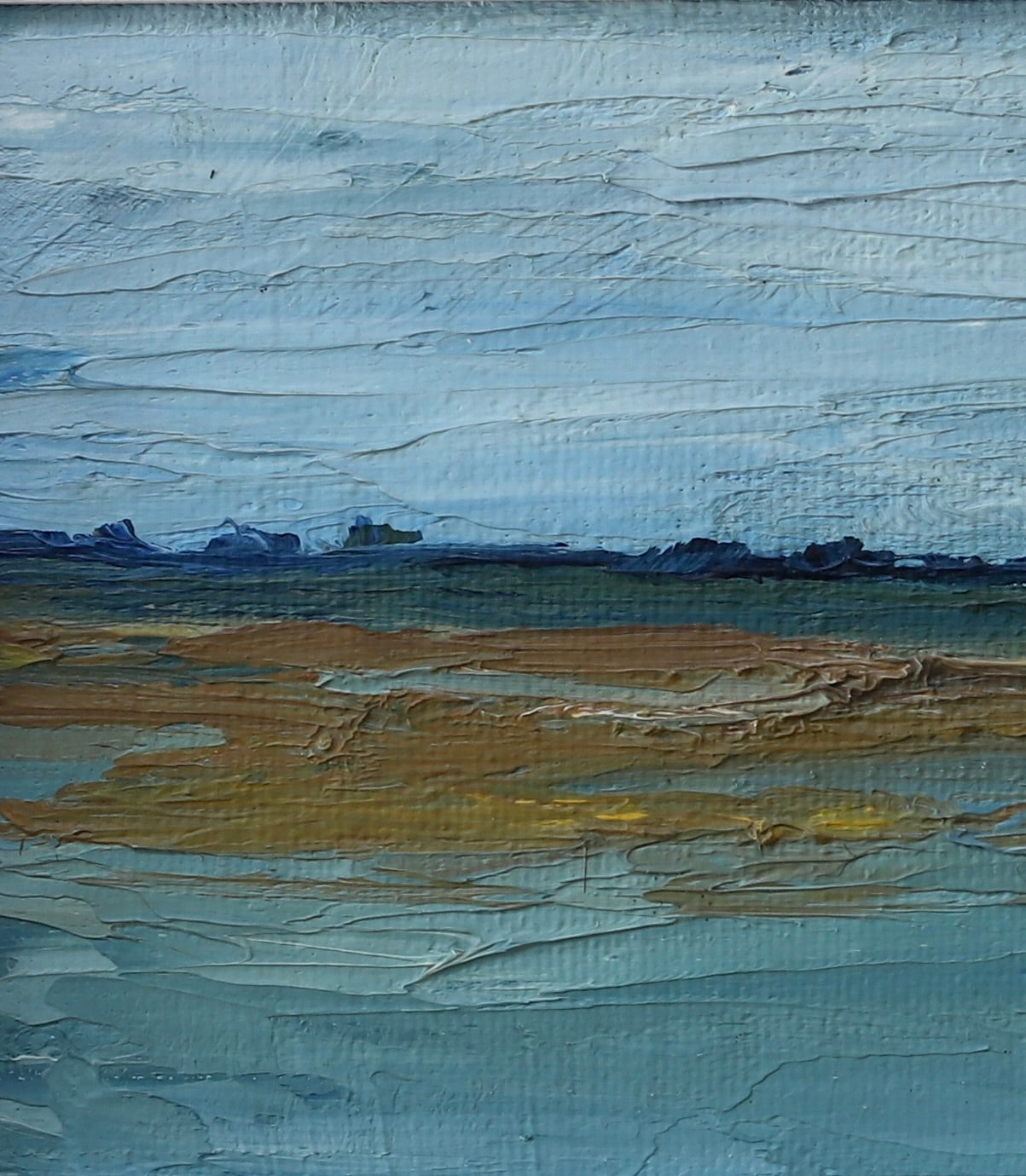 Mid Century Vintage Oil Painting From Sweden by Y Majvall