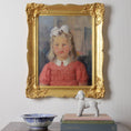 Load image into Gallery viewer, Vintage Art Room Girl's Portrait Sweden 1946