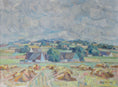 Load image into Gallery viewer, Mid Century Original Landscape Oil Painting From Sweden