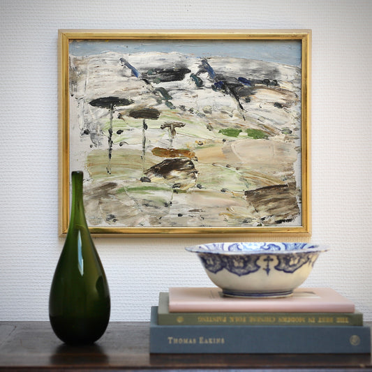 Vintage Original Landscape Oil Painting By S Markhed Sweden