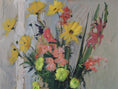 Load image into Gallery viewer, Vintage Mid Century Original Floral Still Life Oil Painting Sweden 1943